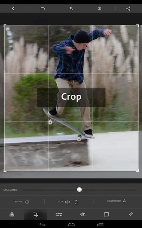 Screenshot of the Photoshop Express app