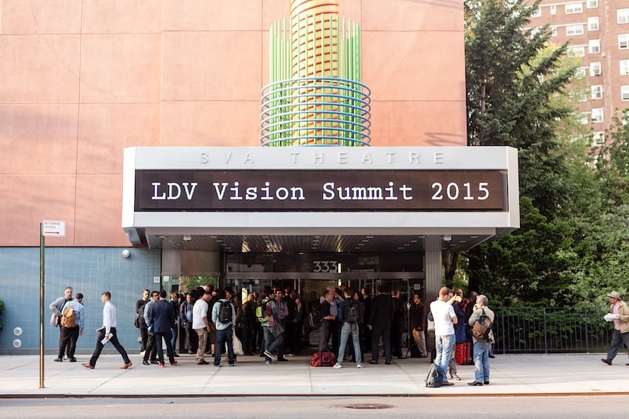 The SVA theatre in New York hosted the 2015 LDV Vision Summit
