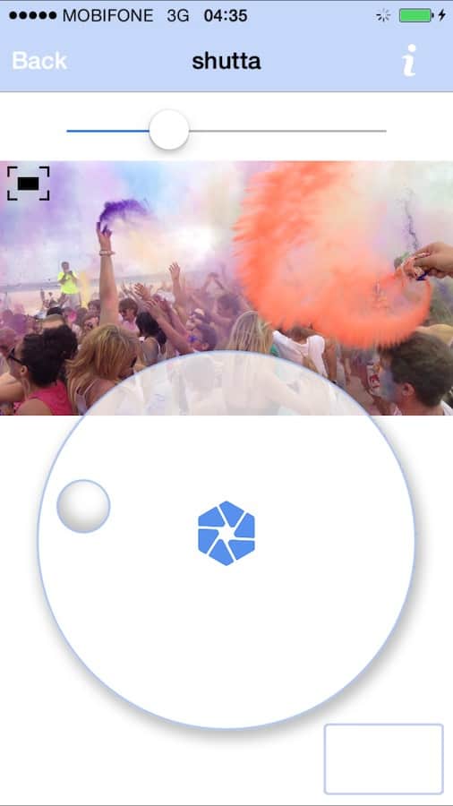 Shutta 's wheel, reminiscent of the original iPod, makes using the app a breaze.