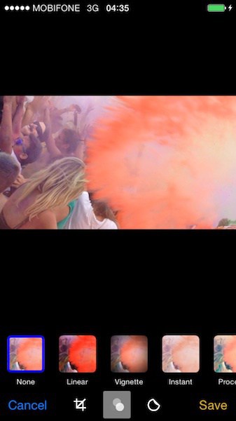 Once you seleted the perfect frame, you can edit it via special filters and add stickers.