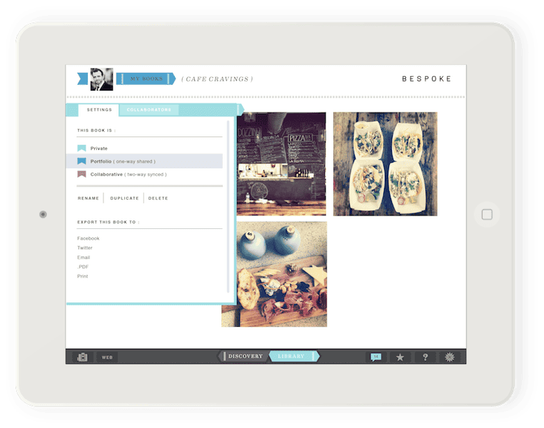 Bespoke makes it easy to to share and collaborate