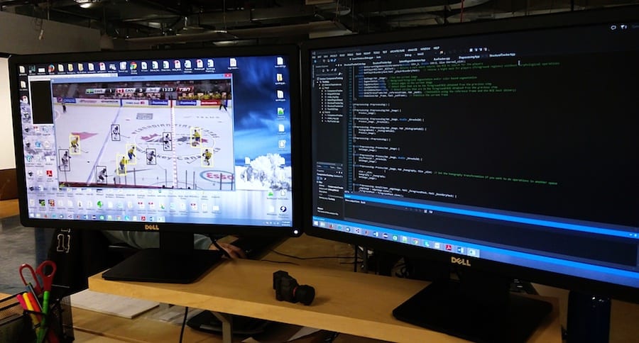 SportLogiq tracking technology at work