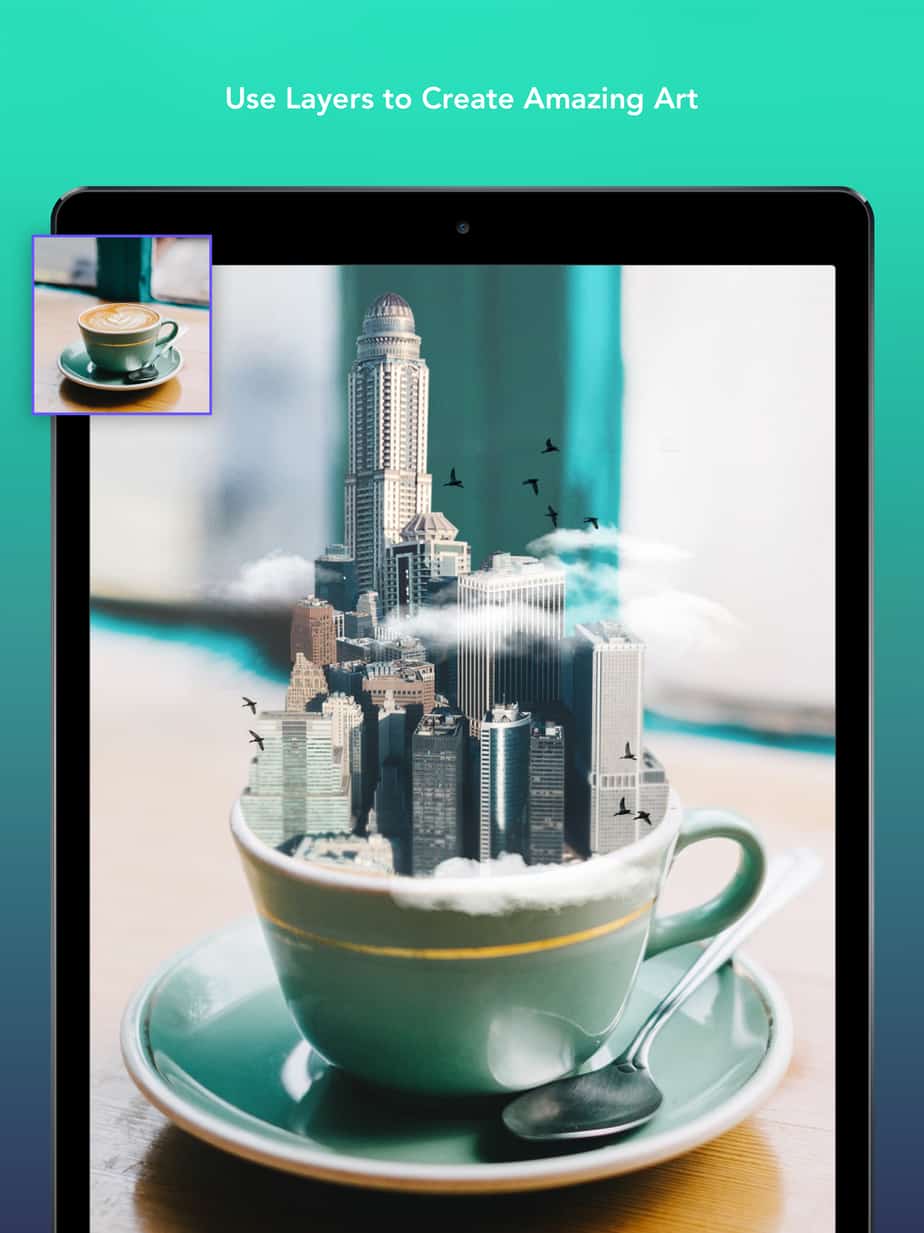 Screenshot of the photoFox app