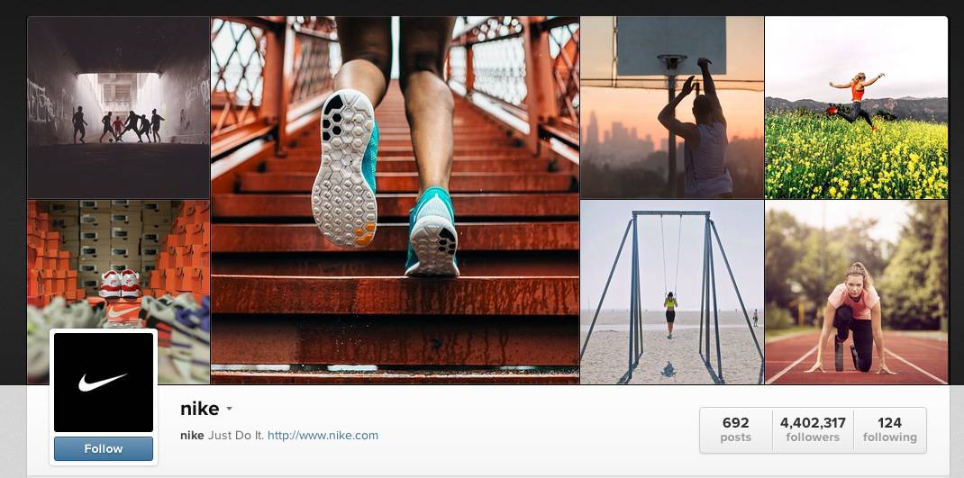 Nike Instagram Page