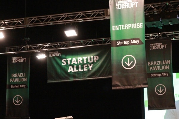 Startup alley at Disrupt NY 2014