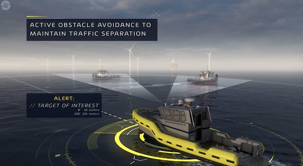 Sea Machines Robotics delivers autonomous and advanced control technology for workboats and other commercial surface vessels. Photo ©Sea Machines