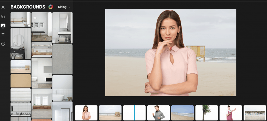 pick a background, pick a model, pick objects and voila; you created your own custom image