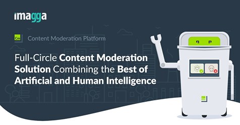 Kaptur AI-powered content moderation robot with human oversight.