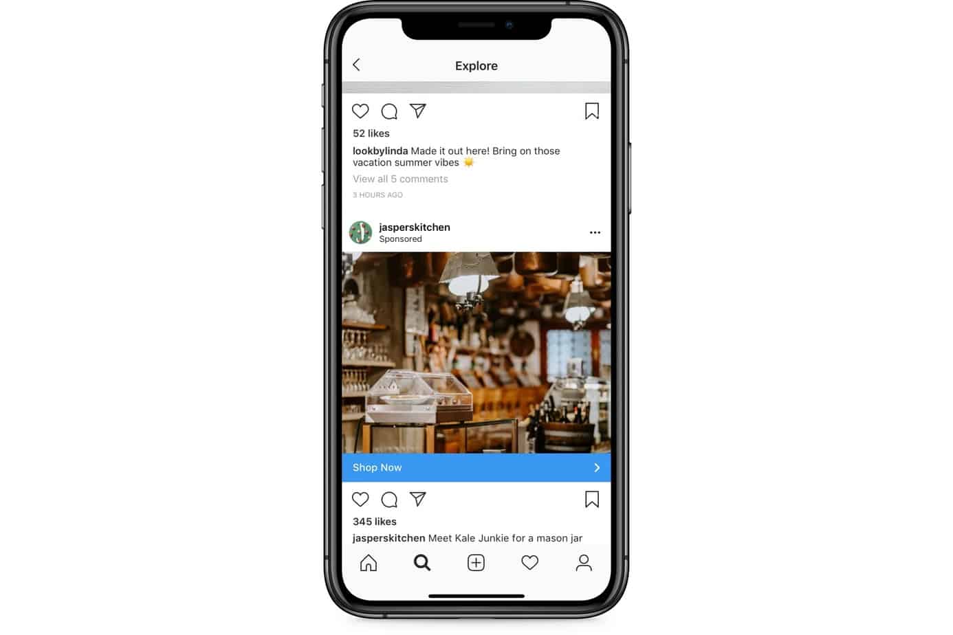 Instagram post showcasing social media, commerce, and visual content convergence.