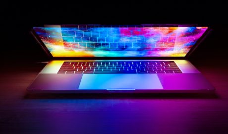 Creative Designer Conceptual Photograph Color Busts From computer Technology