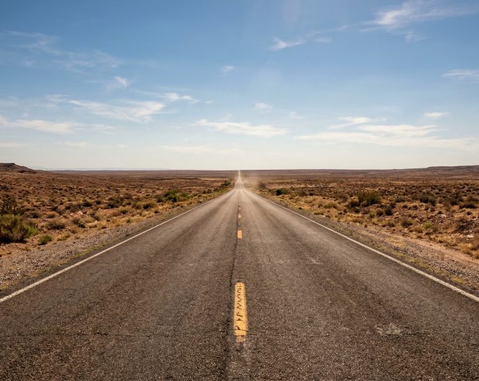 a long desert road