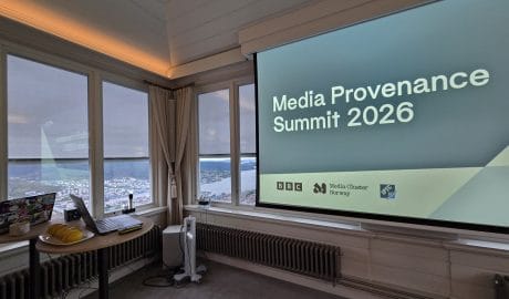 Media Provenance Summit 2026 presentation slide in Bergen, Norway.